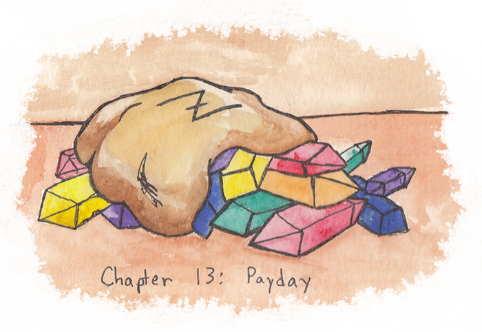Chapter Image Depicts A Bag Of Refractors - Child Art (700x482), Png Download
