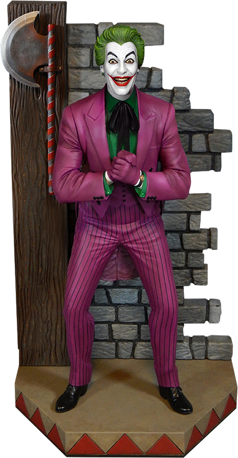 Dc Comics Maquette The Joker - Dc: Batman: Maquette Diorama: 1966 Tv Series: (466x896), Png Download