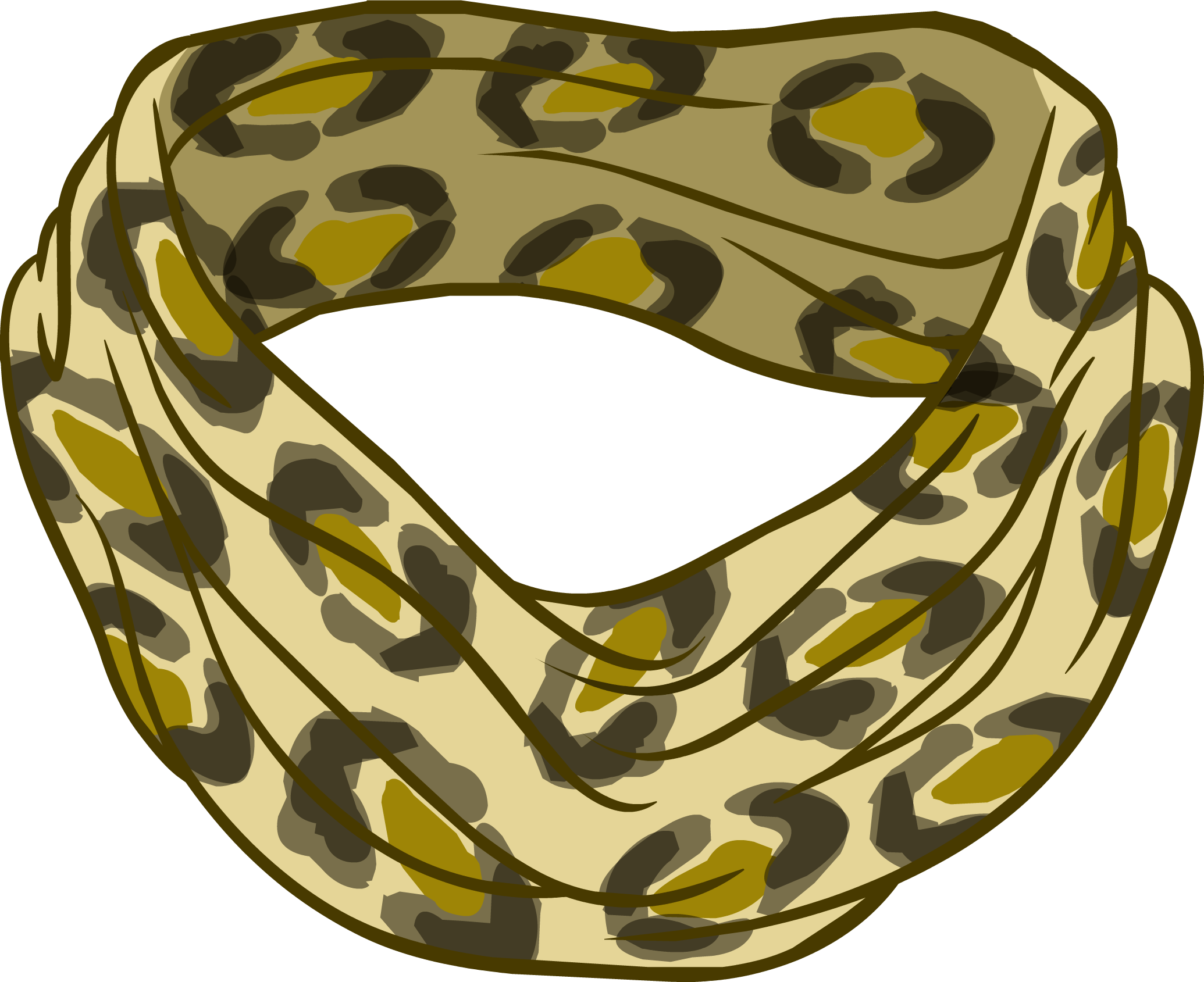 Leopard Print Scarf Icon - Scarf (2070x1689), Png Download
