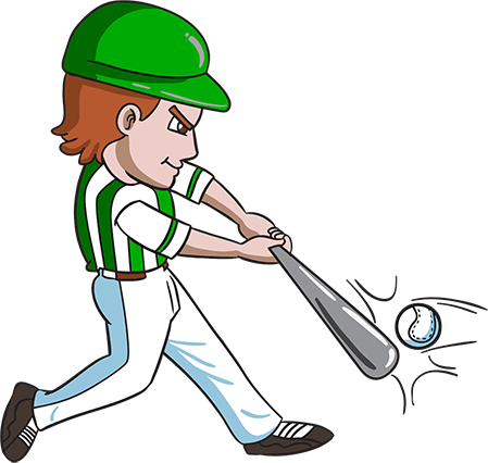 Starts September - Batting Clipart (449x426), Png Download