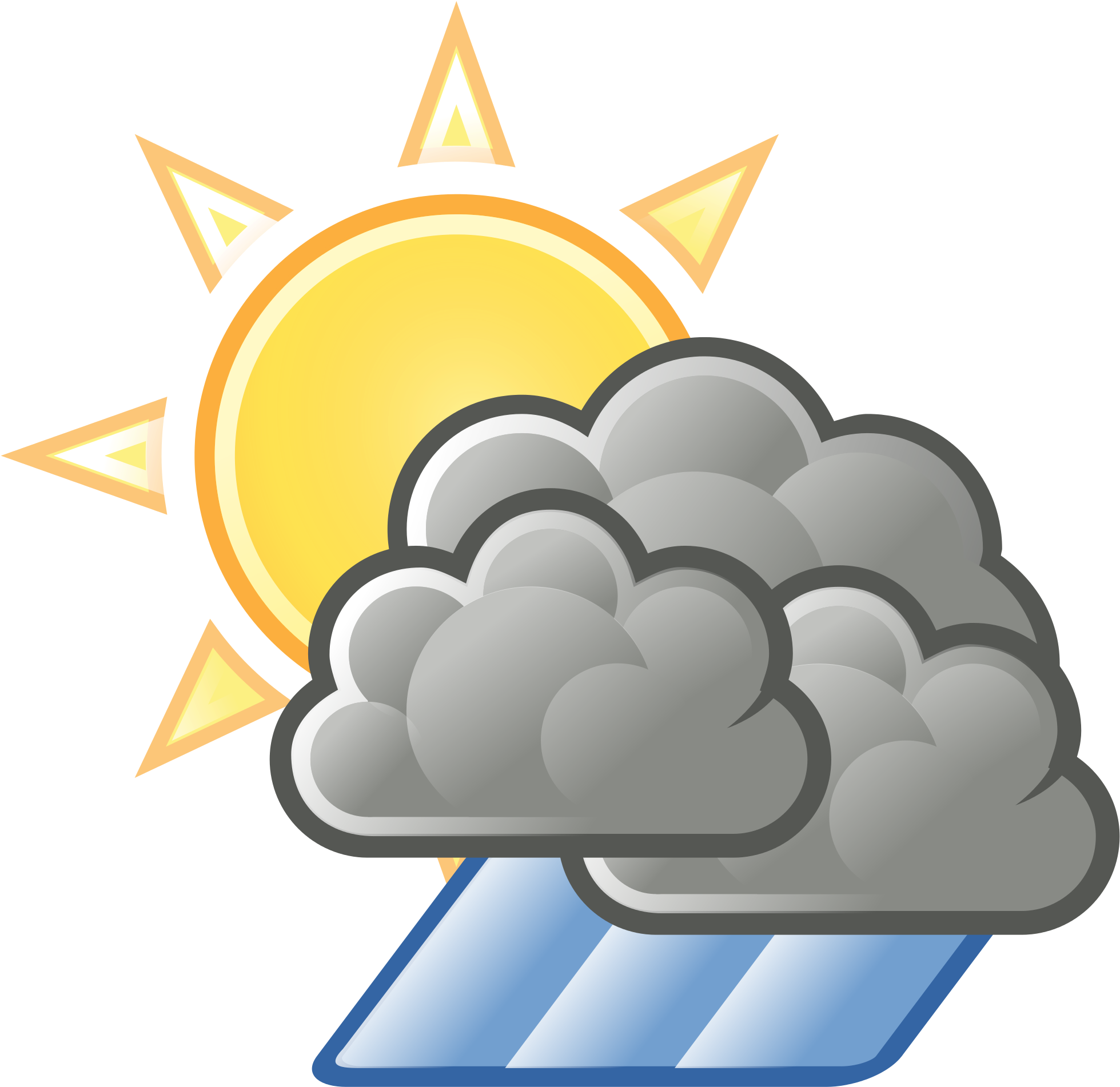 Weather Sun Clouds Hard Shower - Weather And Climate Introduction (2000x2000), Png Download