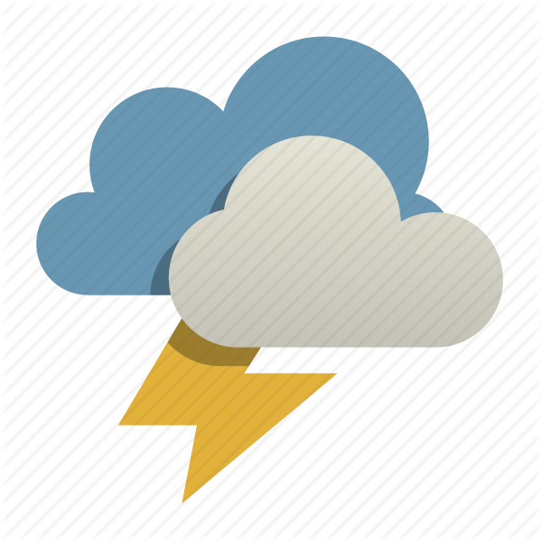 Thunderstorm Download Png - Thunderstorm Icon (600x600), Png Download