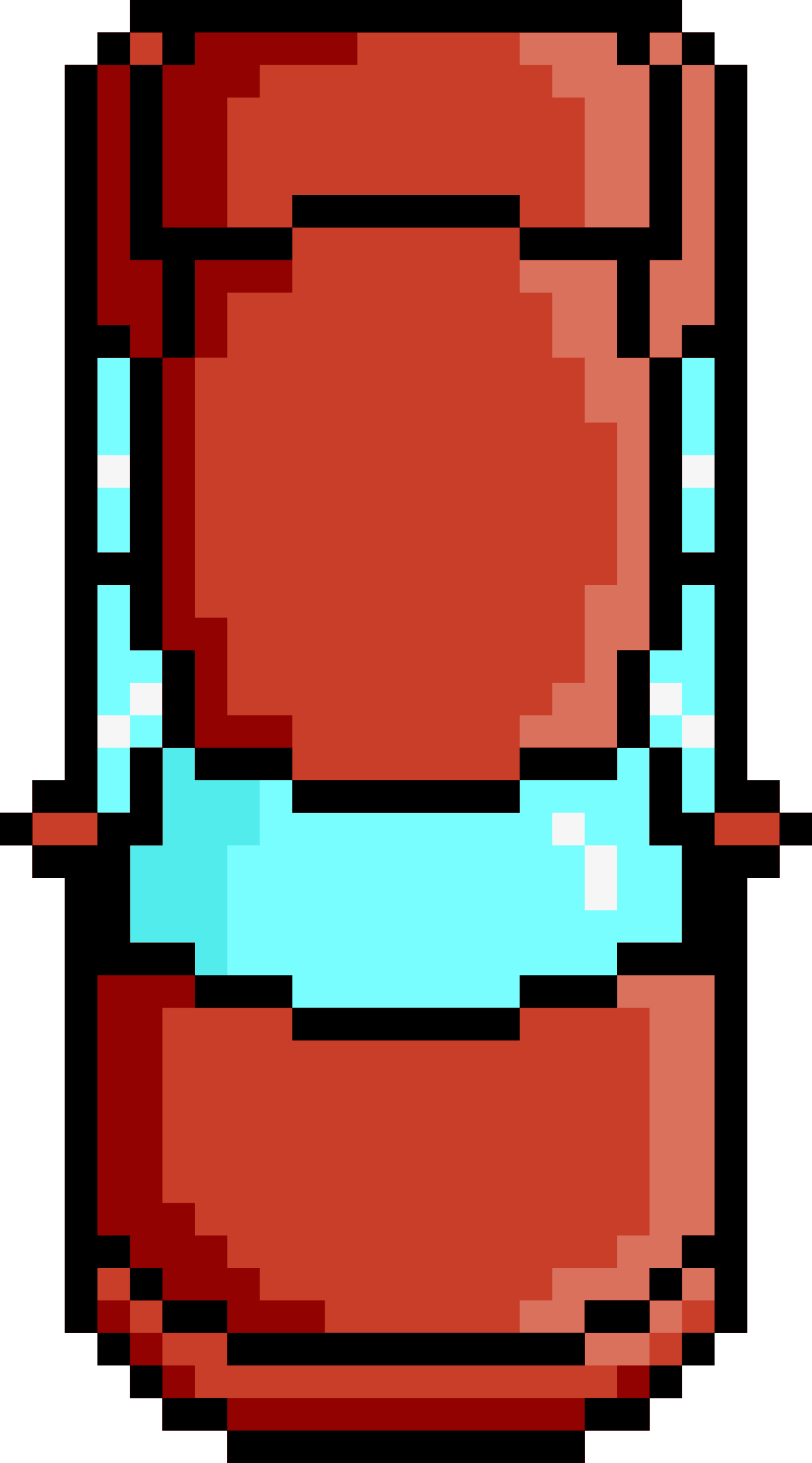 This Free Icons Png Design Of Pixel Car Red Front (1333x2400), Png Download