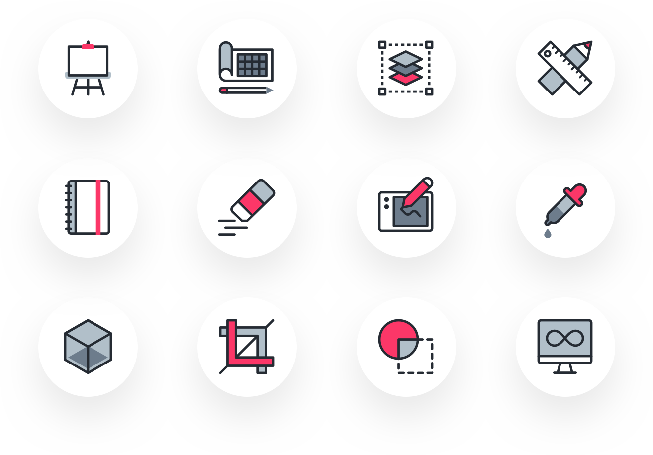 Download Your Design Tools Icon Pack Today - Circle (1950x1700), Png Download