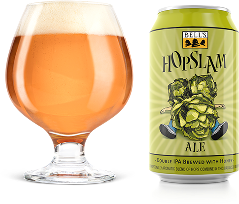Hopslam Ale - Bell's Double Ipa Hopslam Ale - 6 Pack, 12 Fl Oz Cans (550x736), Png Download