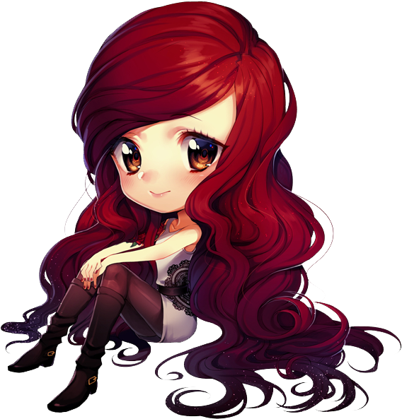 Anime Girl Chibi Png - Chibi Anime Girl Png (600x623), Png Download