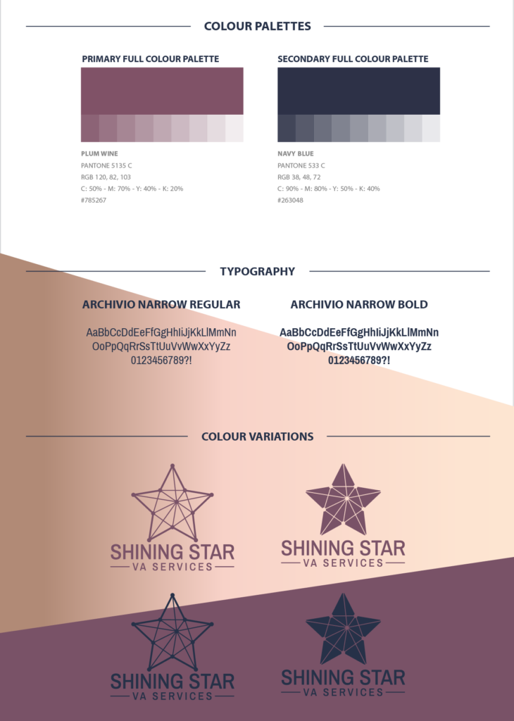 Shining Star Va Services Identity - Paper (730x1024), Png Download