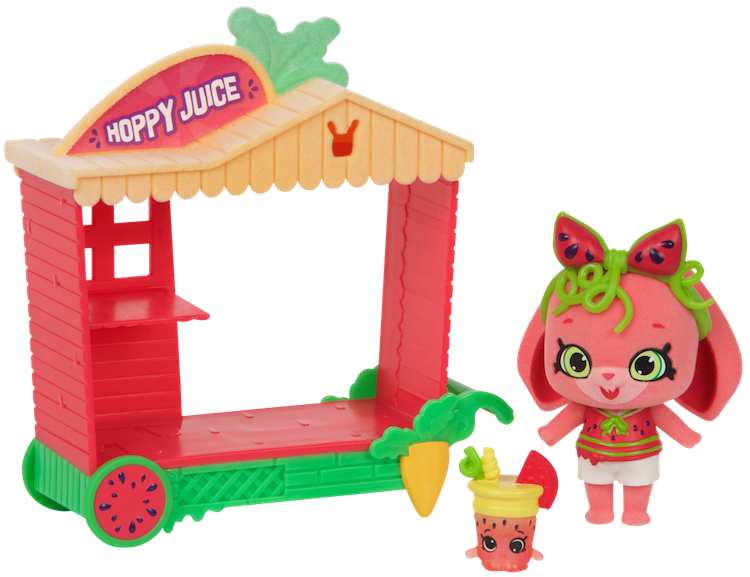 Shopkins Season 9 Shoppet Melonie Hops Hoppy Juice - Shopkins Wild Style Shoppets Melonie Hops (750x577), Png Download