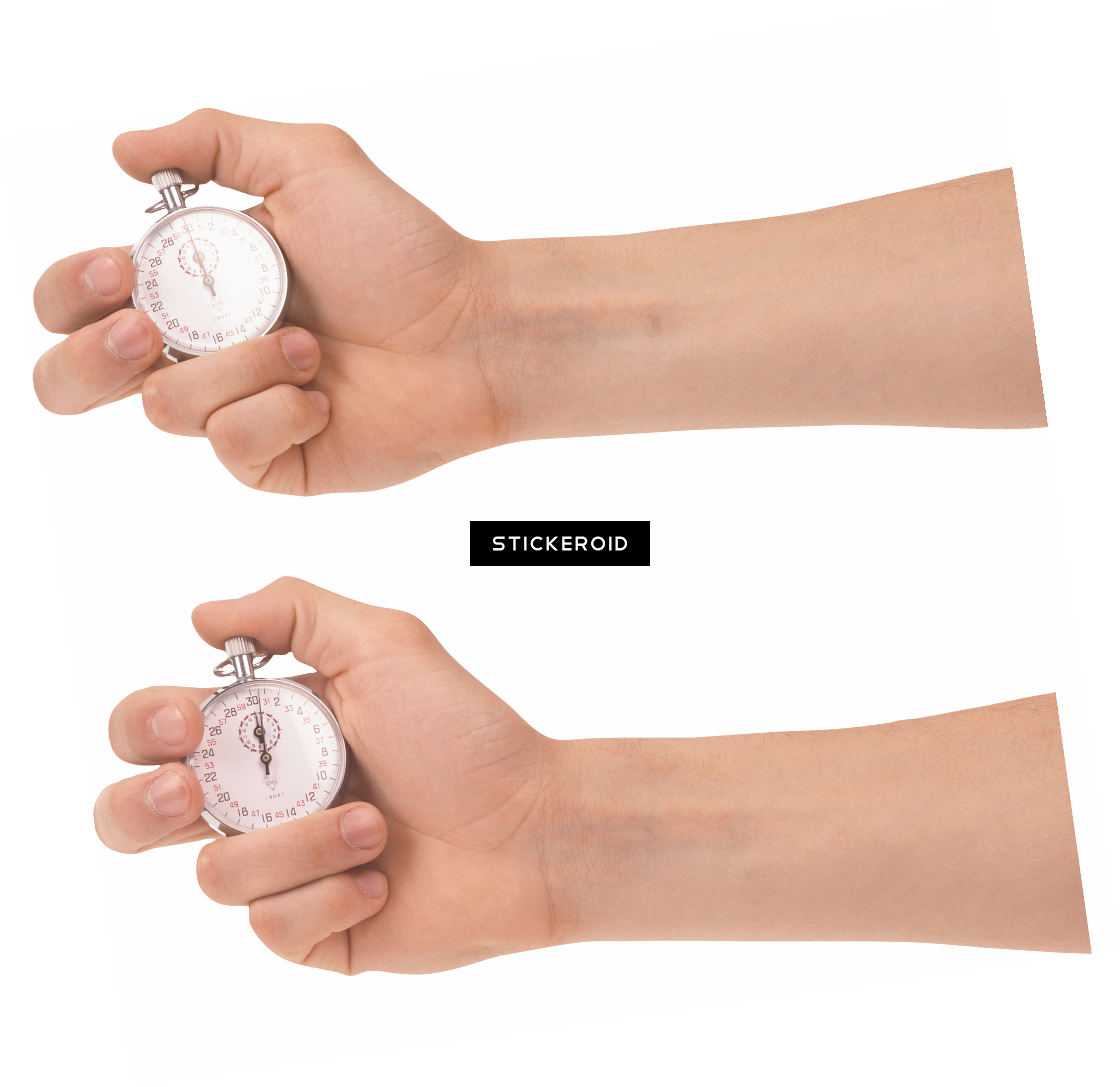 Stopwatch In Hand Clock - Vidyarthiyon Ke Liye Time Management Hardback Hindi (2236x2170), Png Download