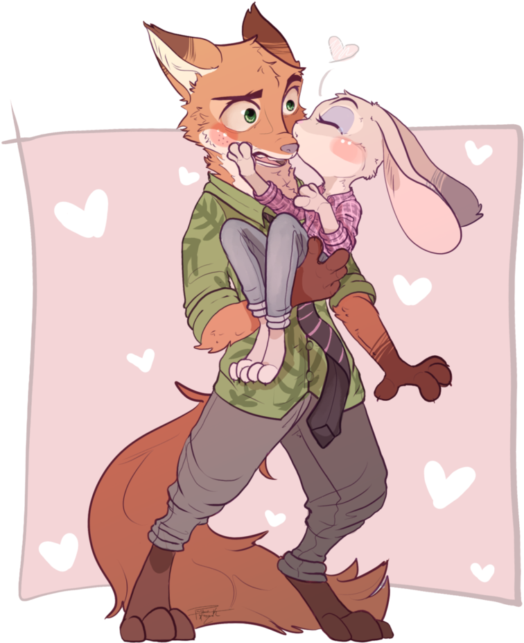 zi /яг^ V Ro' /д \r^> \n - Judy Hopps Anime Y Nick (811x944), Png Download