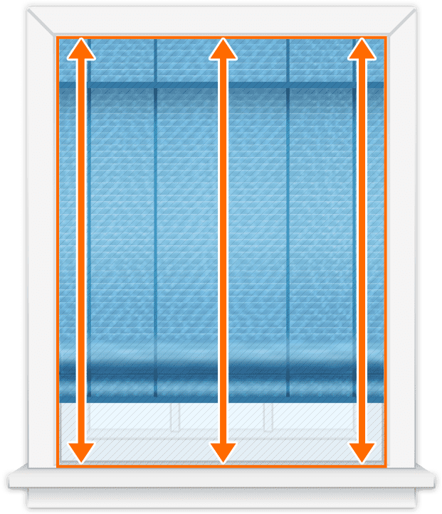 Step 2measure The Interior Height Of The Window And - Blindster Empty Window Frame (800x800), Png Download