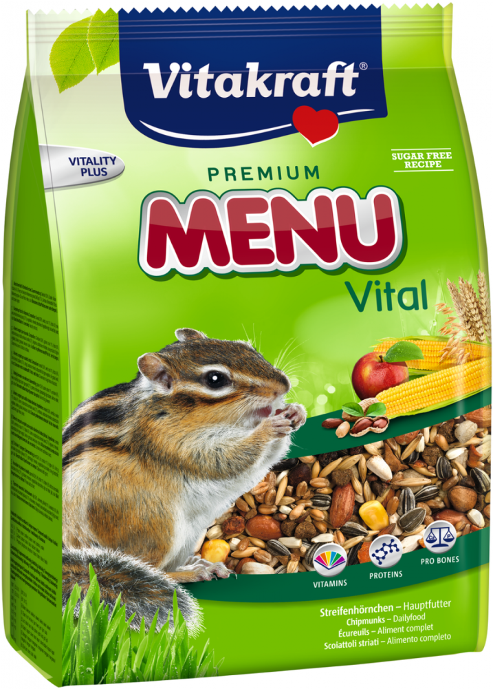 Premium Menu Vital Chipmunks By Vitakraft 600 G Buy (1000x1000), Png Download