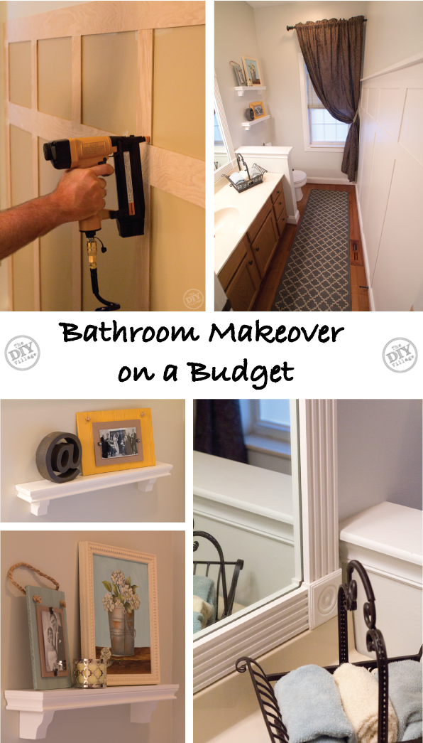 A Bathroom Makeover On A Budget, Board Batten, Framed - Renovation (596x1045), Png Download