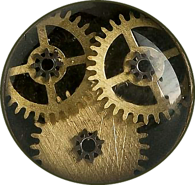 Steampunk Gears Bronze Decorate (672x638), Png Download