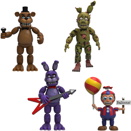 Tinflyphy Funko Five Nights At Freddy's 4 Figure Pack (560x560), Png Download