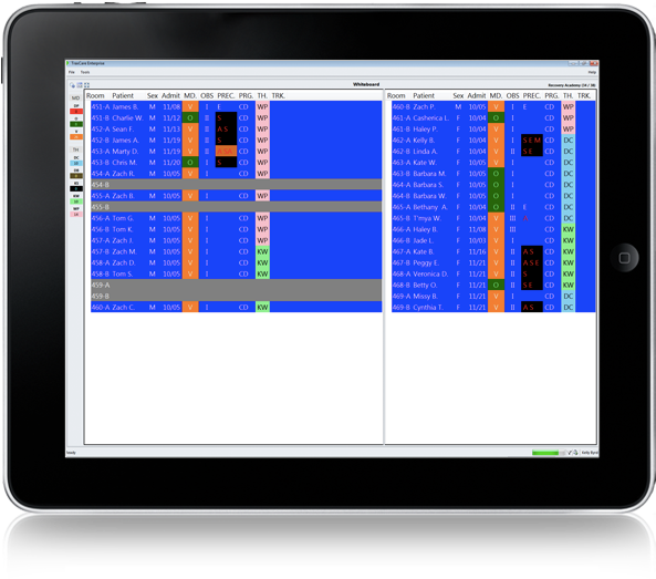 The Whiteboard, A Bed Tracking System, Is A Fully Configurable - Whiteboard (600x600), Png Download
