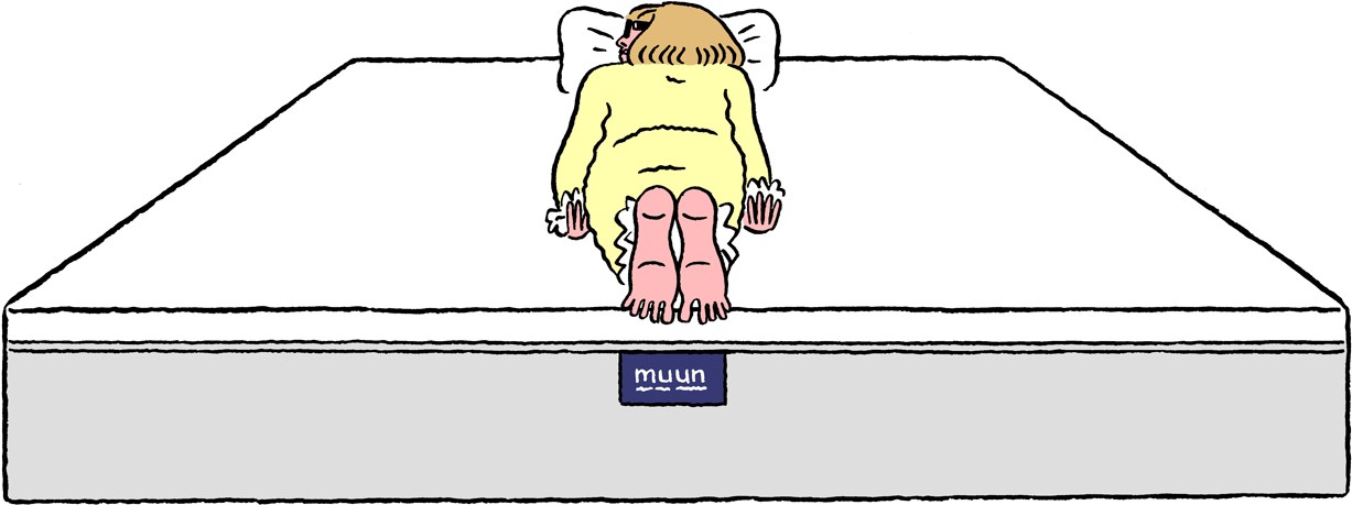 What Your Sleeping Position Says About Your Body - Cartoon (1280x876), Png Download