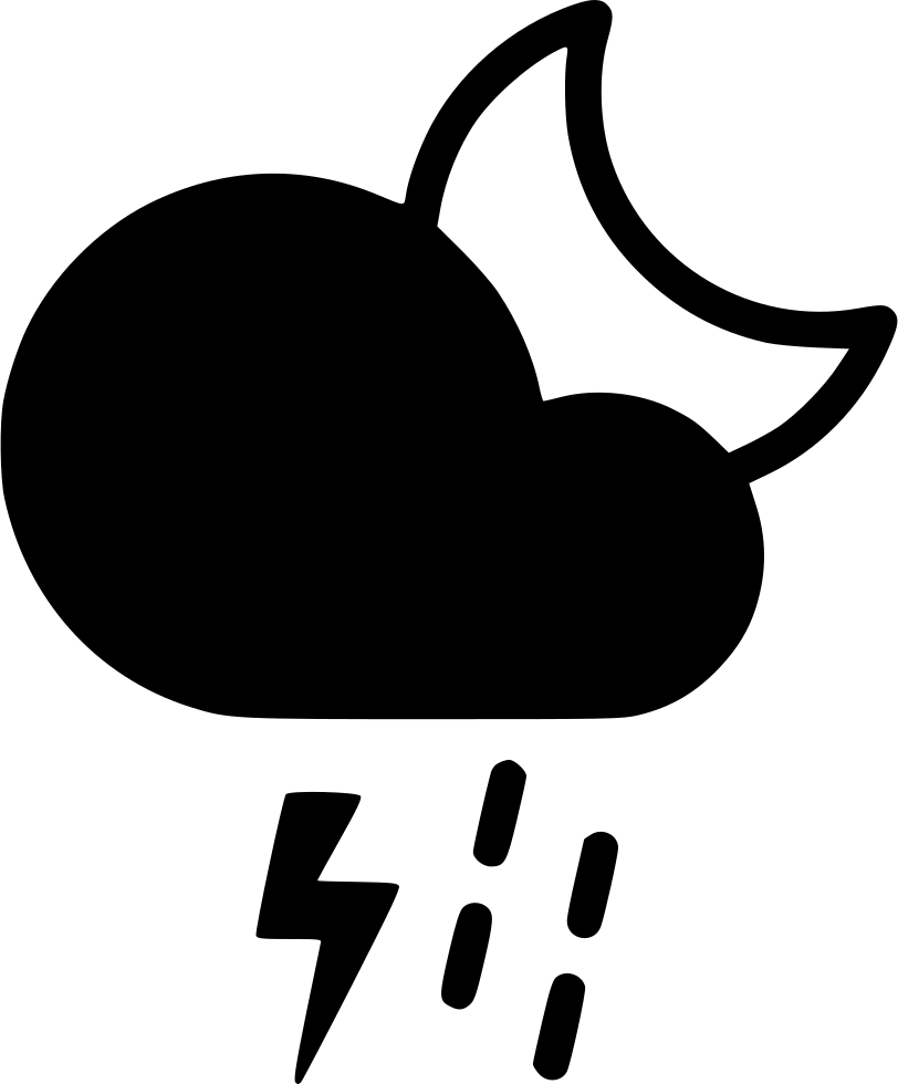 Png File Svg - Thunderstorm (812x980), Png Download