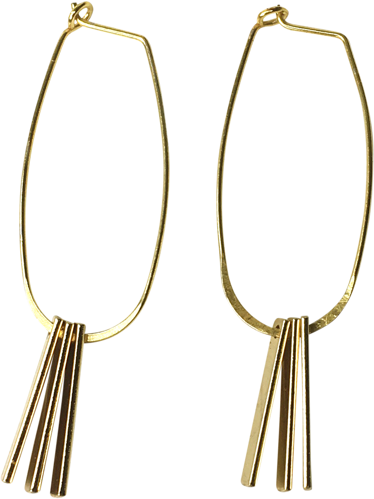 Alia Elongated Hoops - Earrings (2700x2700), Png Download