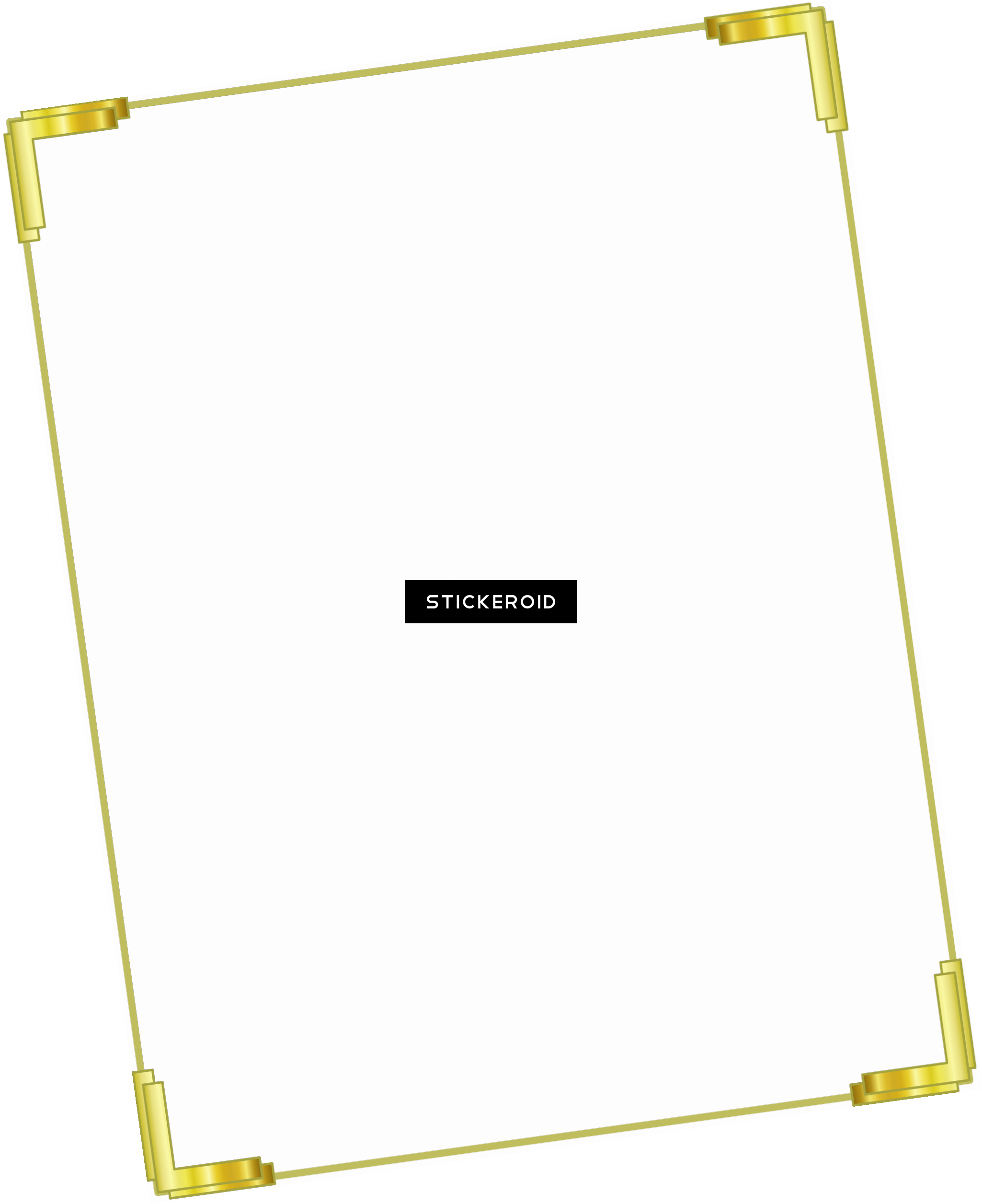 Gold Flower Frame Border Frames - Statistical Graphics (2050x2513), Png Download