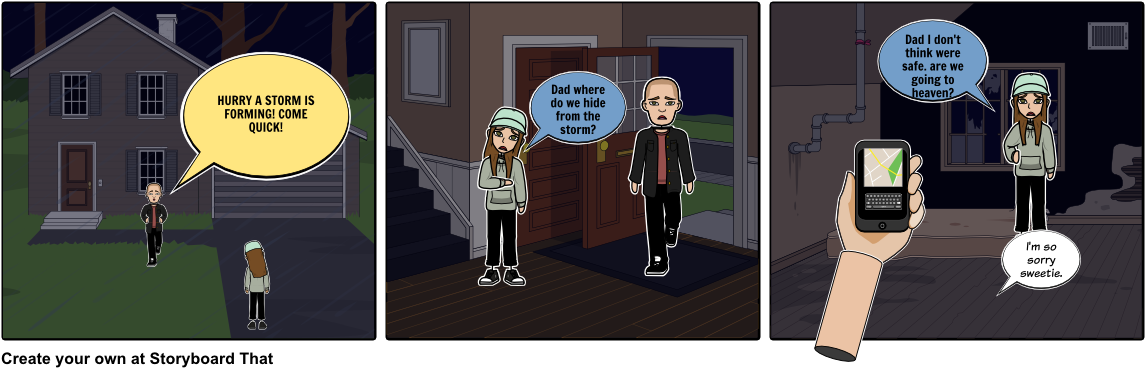 A Psa Thunderstorm Tragic Event - Cartoon (1164x385), Png Download