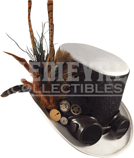 Steampunk Cole Goggle Top Hat - Steampunk Top Hats, Steampunk Shop, Steampunk Wedding, (608x608), Png Download