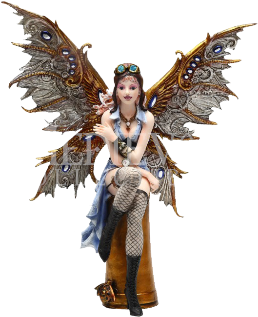 Naomi Steampunk Fairy Statue - Naomi Steampunk Fairy Figurine (656x656), Png Download