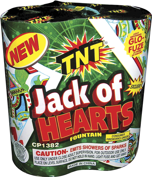 Jack Of Hearts By Tnt, Fountain, No Duration - Tnt Pop Its (600x600), Png Download