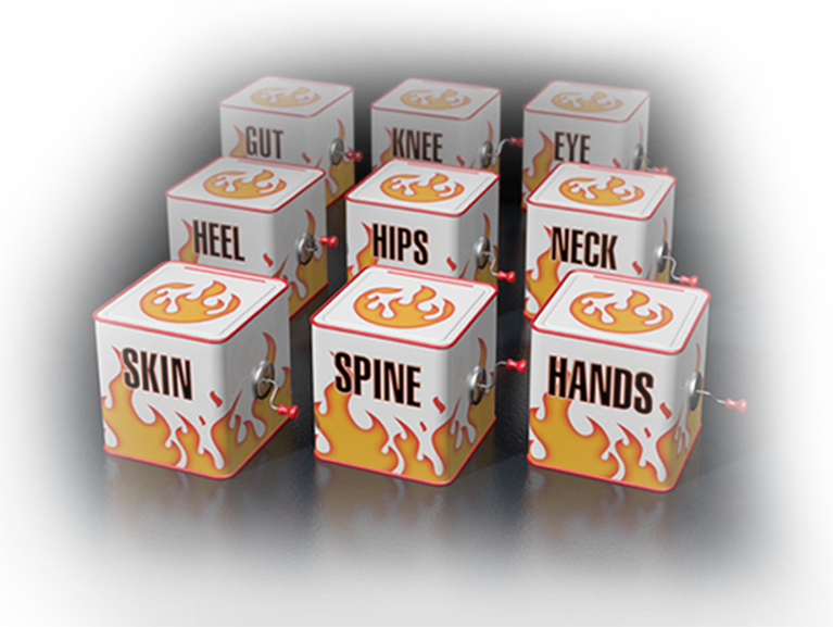 Image Of Areas Affected By Spondyloarthritis, Including - Vertebral Column (767x577), Png Download