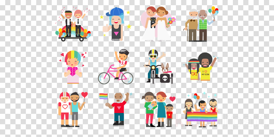 Lgbt Stickers Facebook (900x450), Png Download