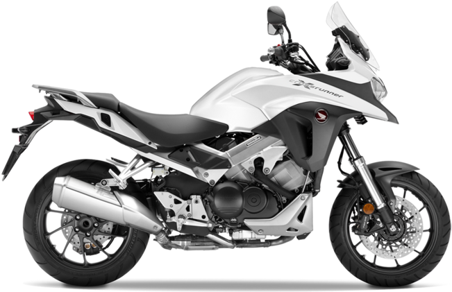 Matt Gunpowder Black Metallic Pearl Glare White Candy - Honda 800 Crossrunner 2017 (864x486), Png Download