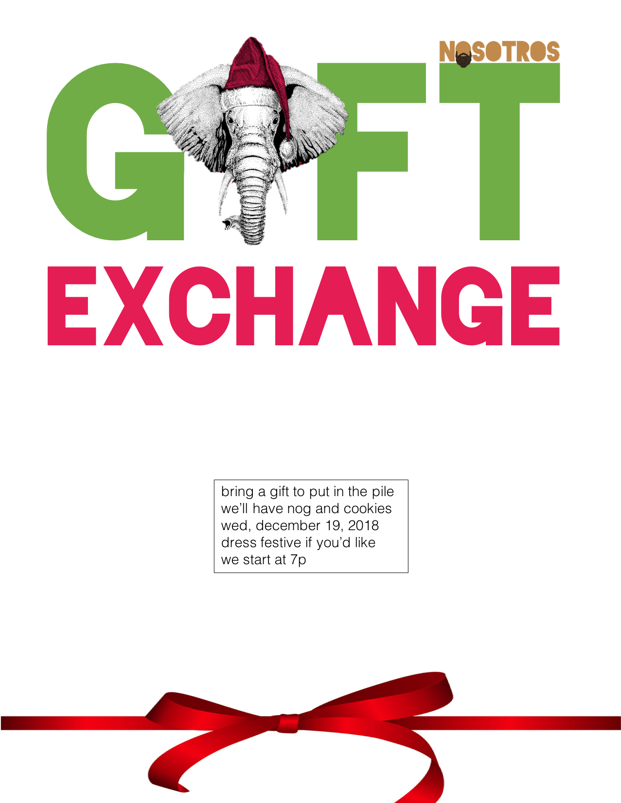 You're Gonna 😍 Our White Elephant Gift Exchange (1666x1829), Png Download