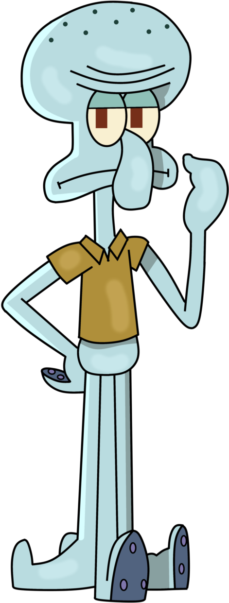 Squidward Dab For Free Download On Ya Webdesign Png - Squidward Tentakel (614x1301), Png Download