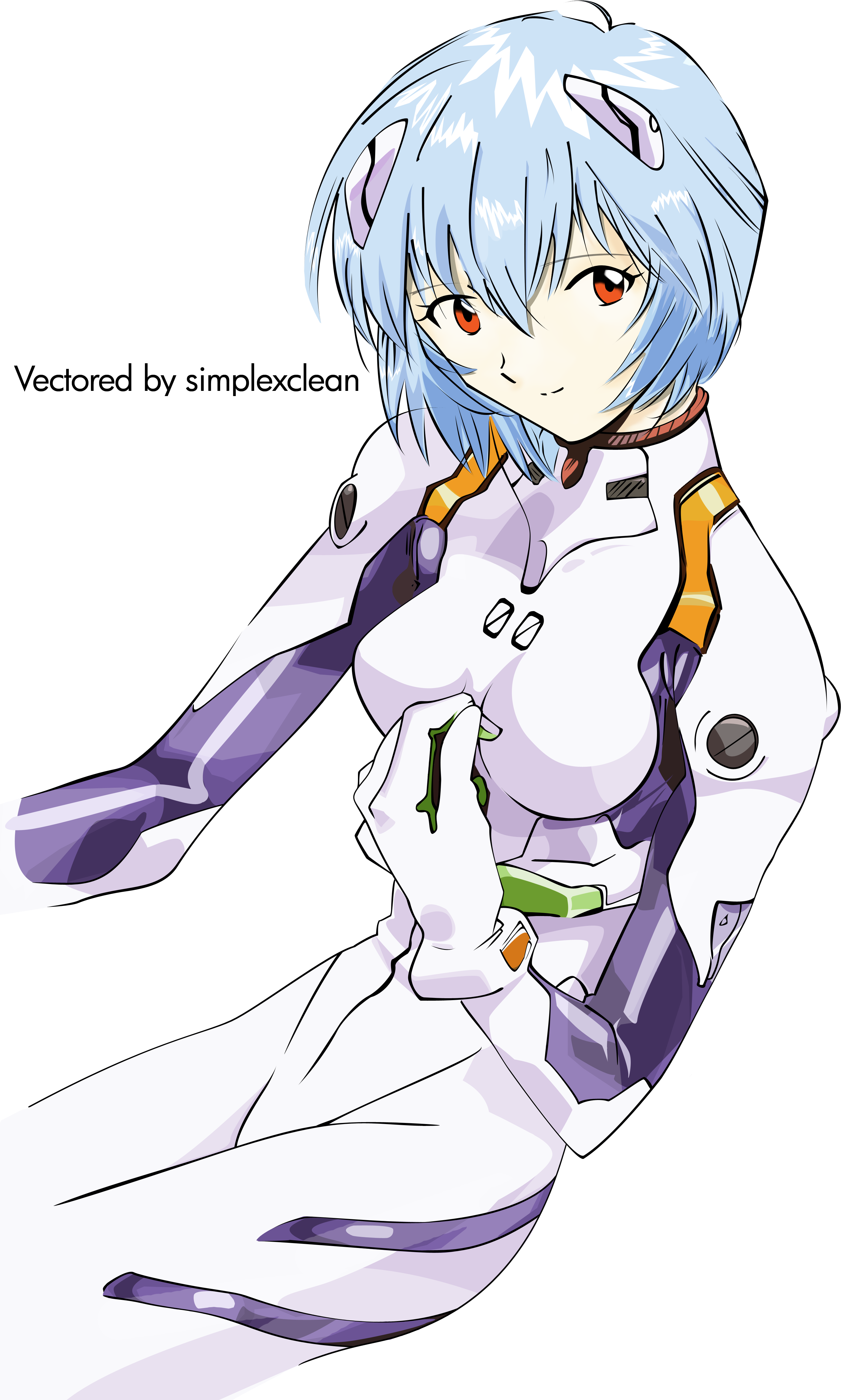 Drawing Illustration Anime Anime Girls Neon Genesis - Cartoon (3080x5129), Png Download