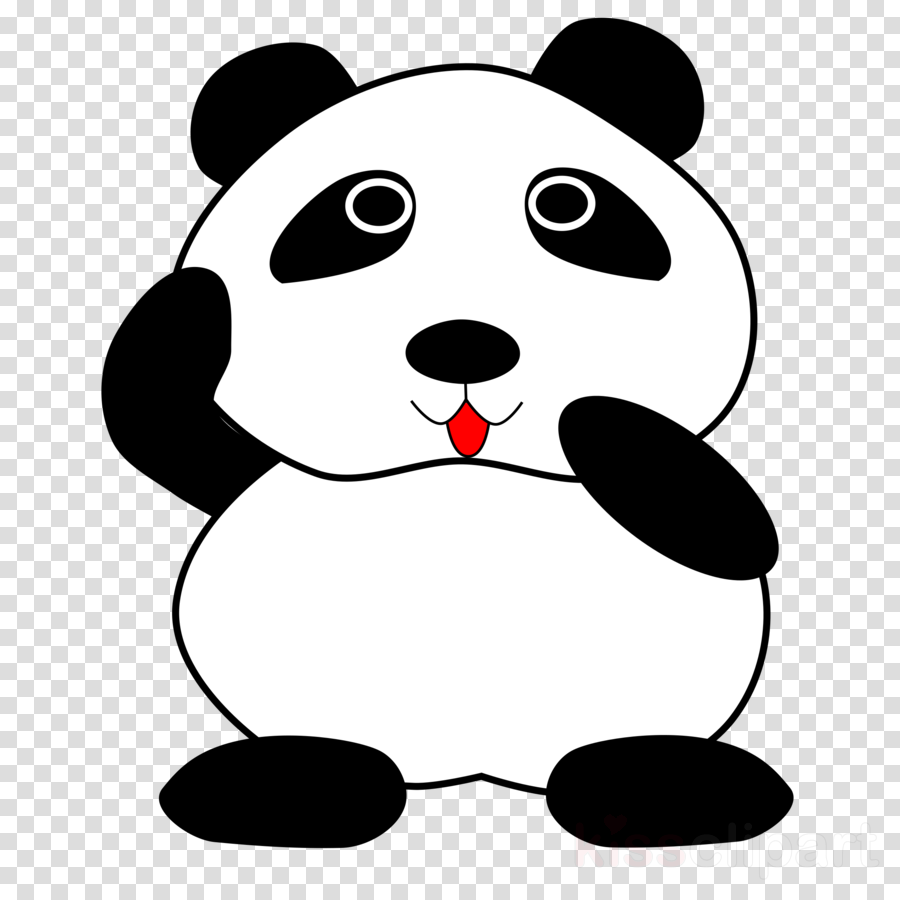 Monochrome Panda Clipart Giant Panda Red Panda Clip - Bendy And The Ink Machine Searcher Boss (900x900), Png Download
