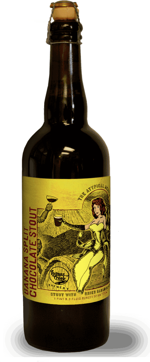 Food Pairings - Thomas Creek Banana Split Chocolate Stout - Thomas (568x1200), Png Download