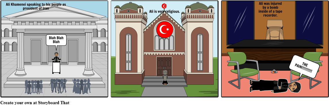 Ali Khamenei - Illustration (1164x385), Png Download