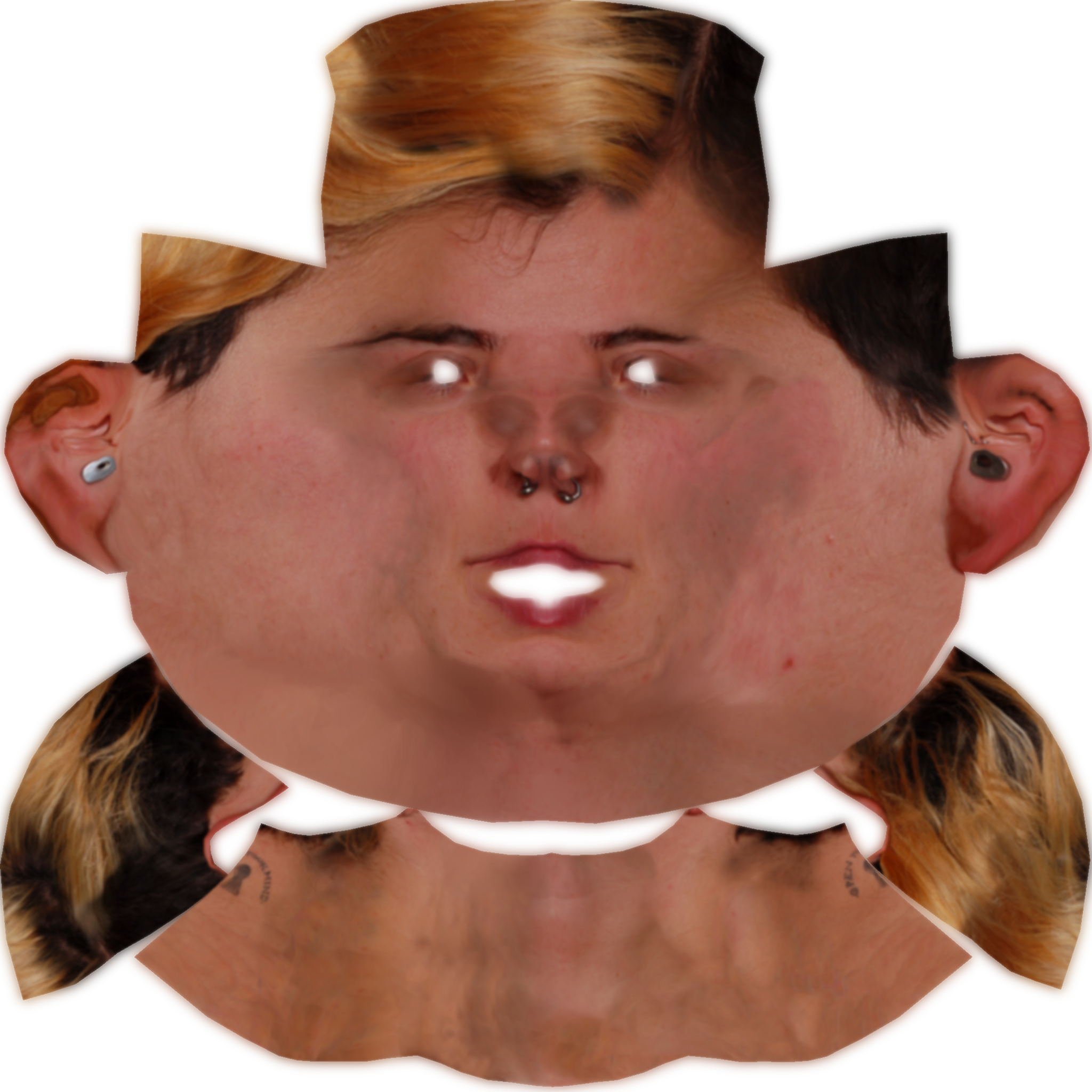 Diffuse Texture My Face - Girl (2048x2048), Png Download