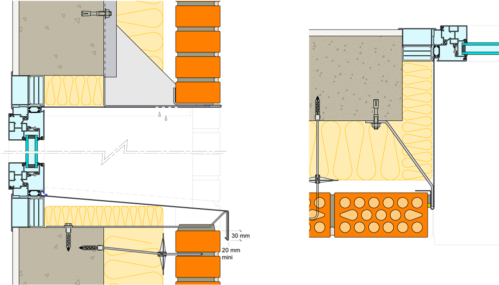 Schéma - Détail Ouverture Mure En Brique (1000x600), Png Download