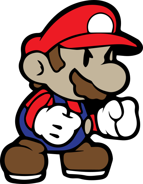 Stickes De Mario Bros (500x646), Png Download