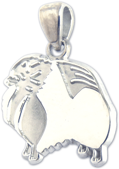 Pomeranian Pendant - Locket (600x600), Png Download