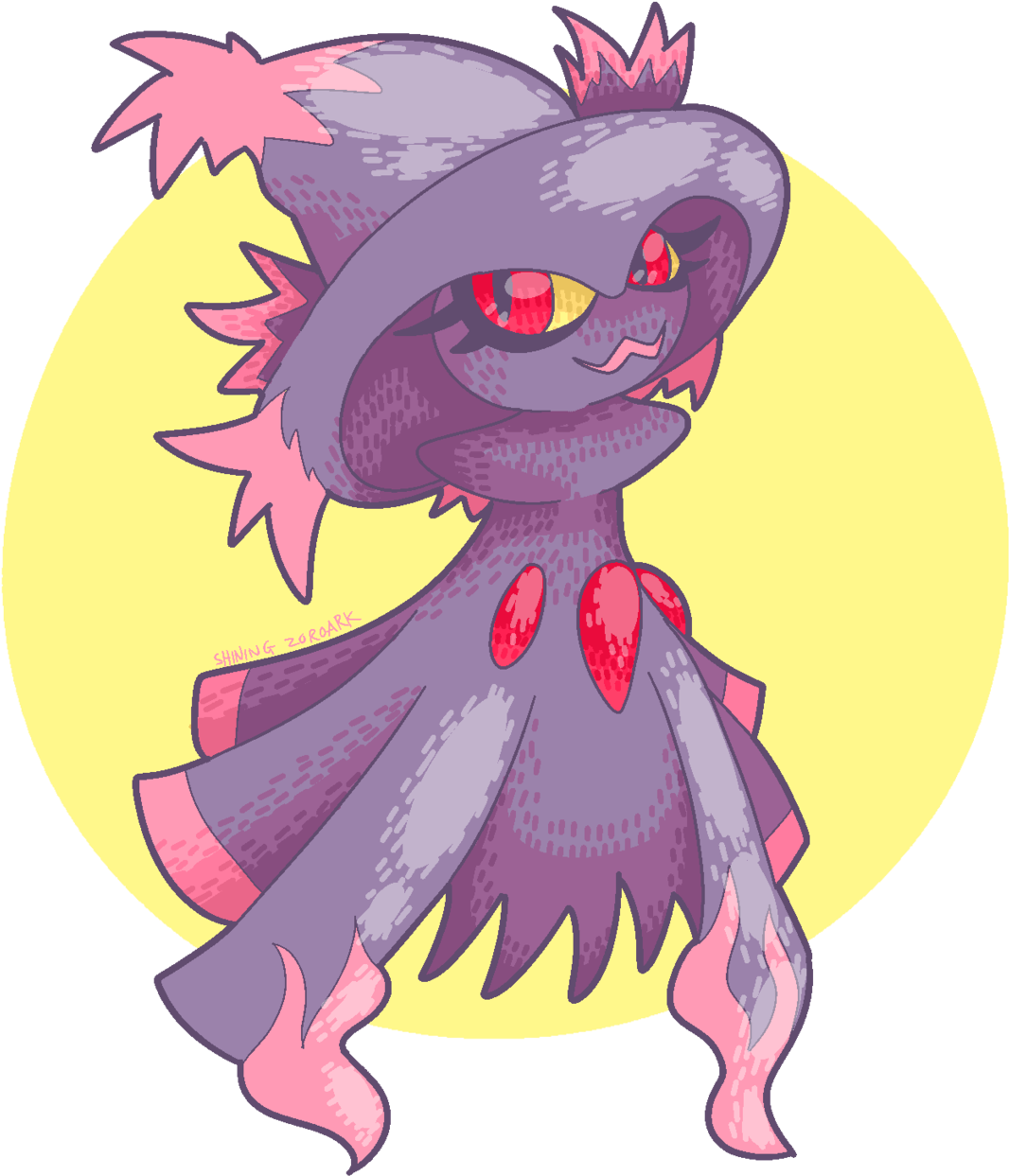 “mismagius Is A Cool Ghost ” - Portable Network Graphics (1280x1280), Png Download