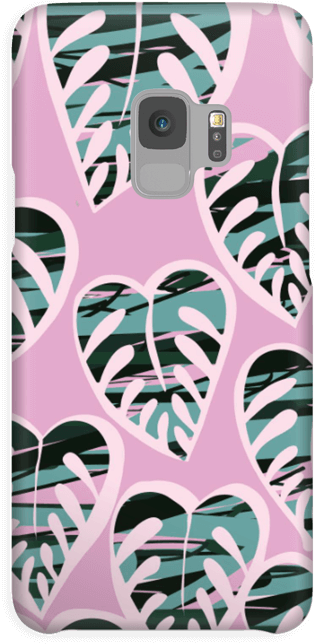 Tropical Plants Light Violet Case Galaxy S9 - Ipad 4 (442x800), Png Download