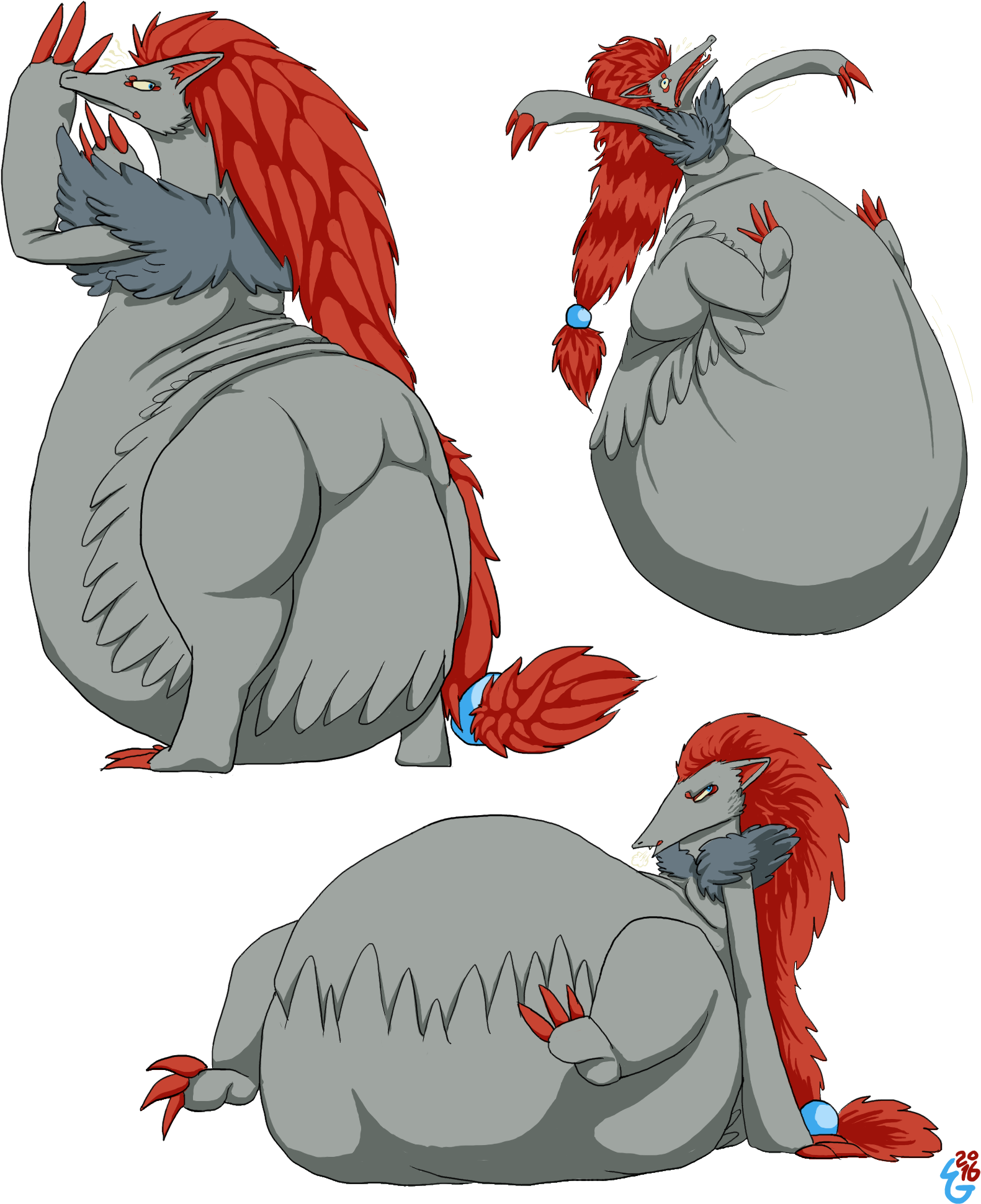 Fat Zoroark Pearry Pin Ups - Portable Network Graphics (1600x2000), Png Download
