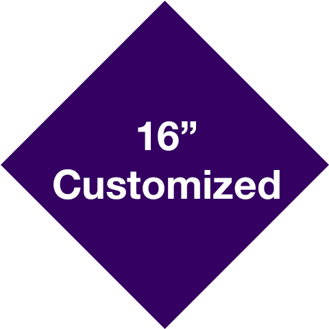 16" Purple Diamond Custom Floor Tape Signs - Business (700x500), Png Download
