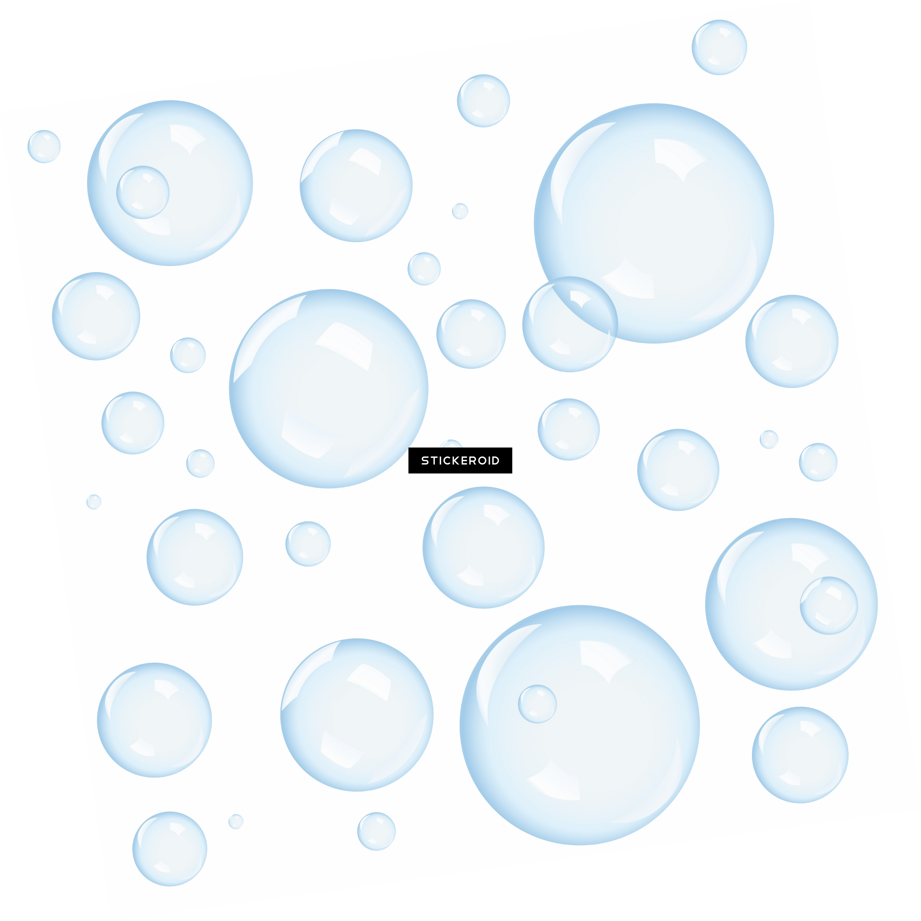 Bubbles - Clip Art (3193x3194), Png Download