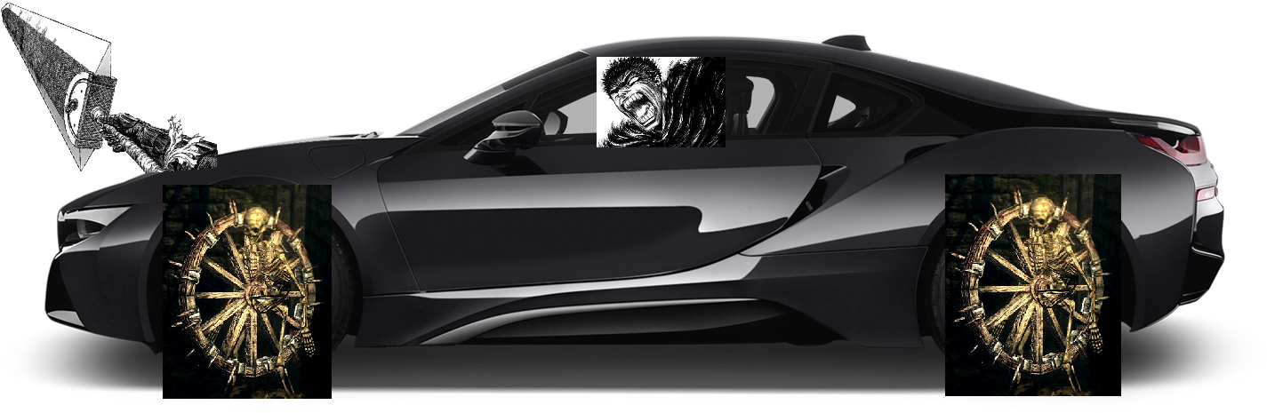 Berserk Chapter - Bmw I8 (1600x500), Png Download