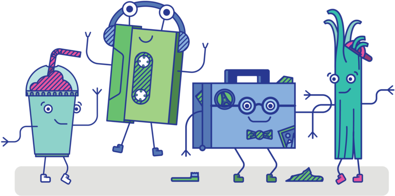 Road Trip Characters (1000x750), Png Download