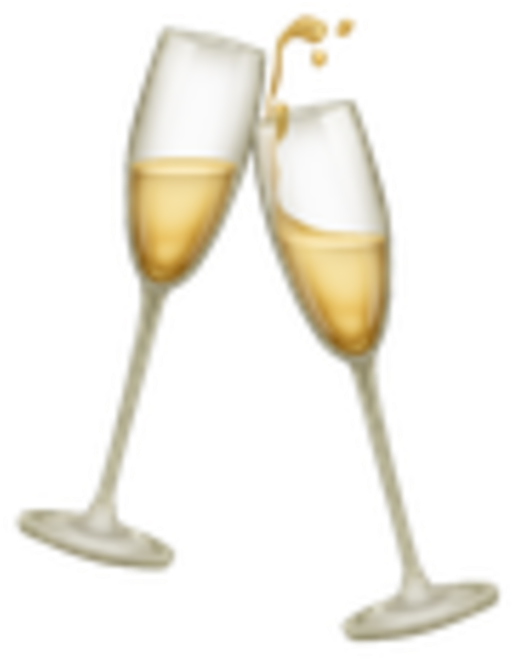 Clinking Glasses H - Champagne Glasses Clinking Png (683x683), Png Download