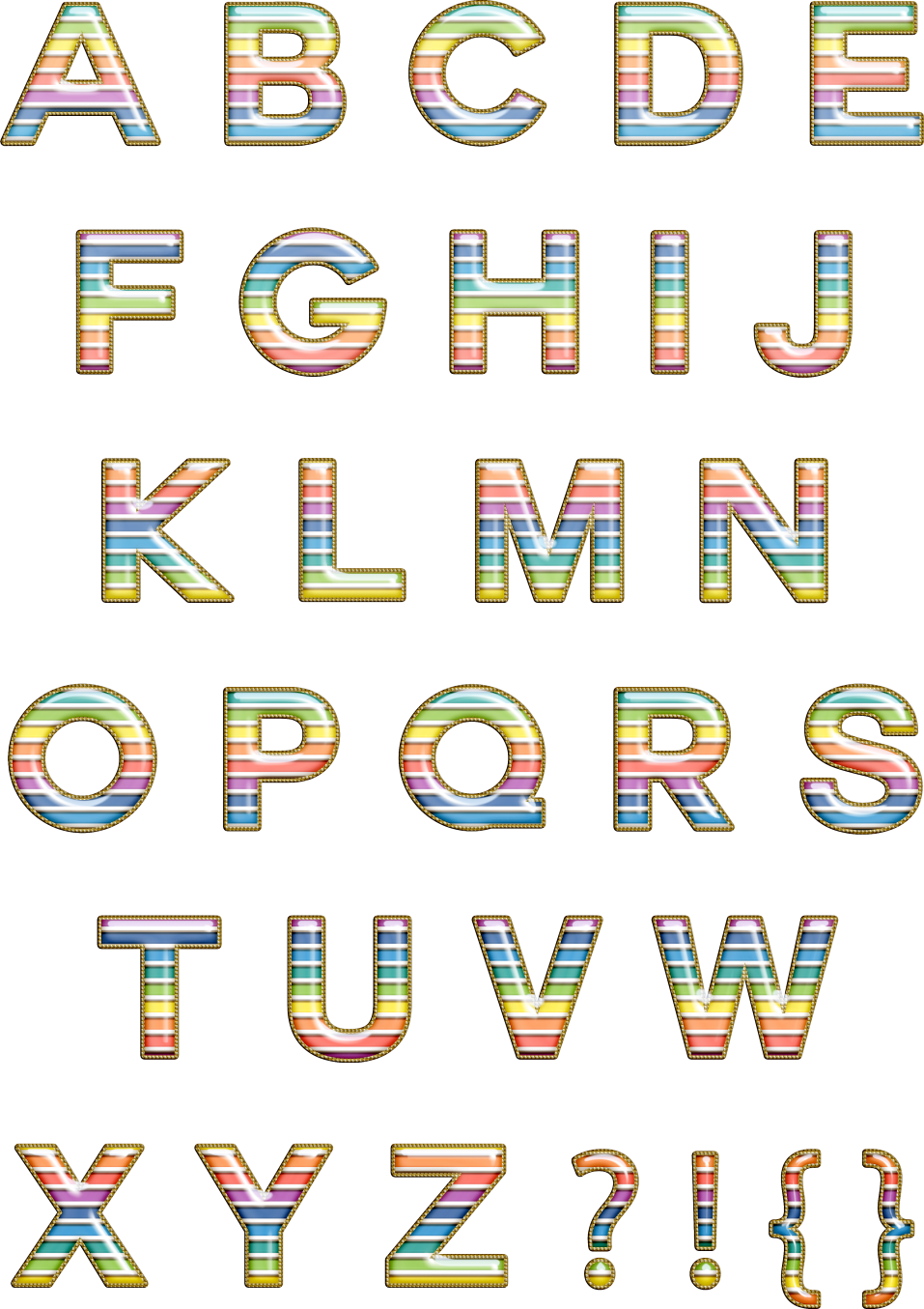 Cu Rainbow Stripes Alpha (957x1355), Png Download